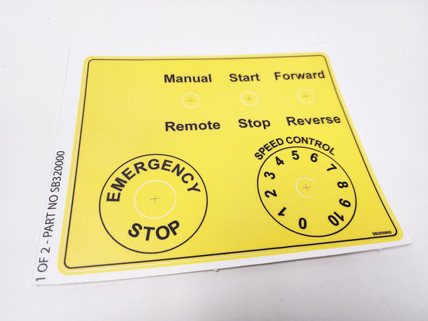 CONTROL BOX DECAL